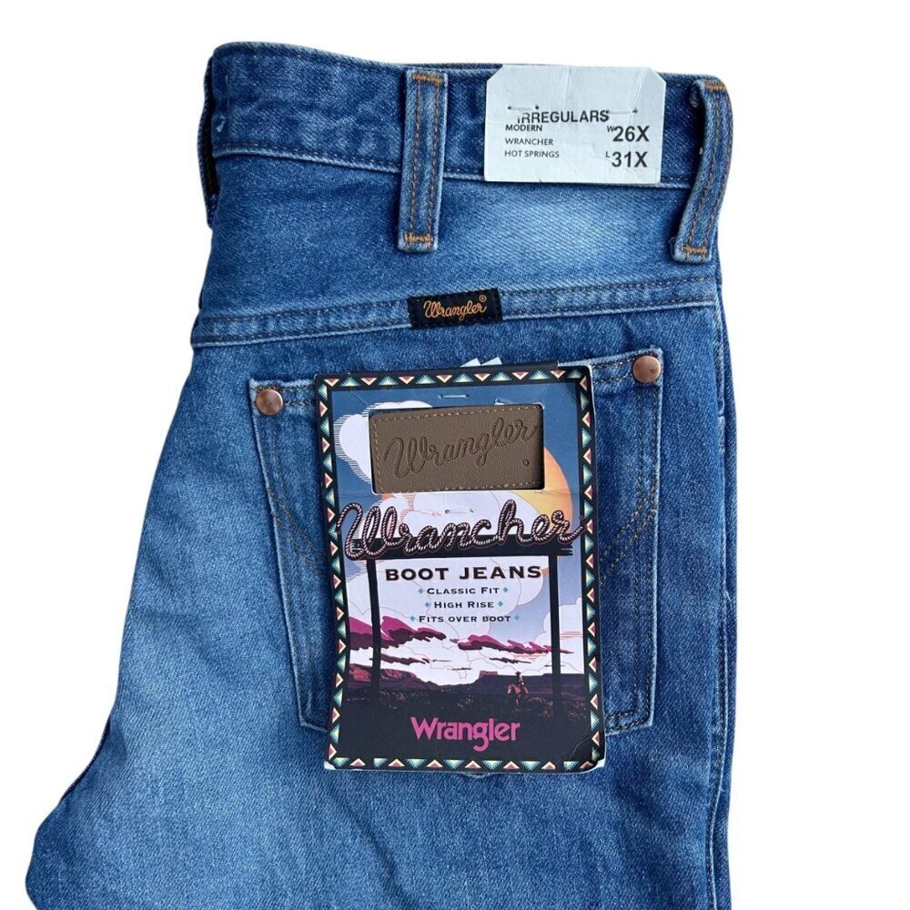Wrangler Modern Wrancher Boot 26x31 Stretch Jeans Western Outdoor Denim